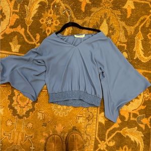 Amanda Uprichard blue blouse size P